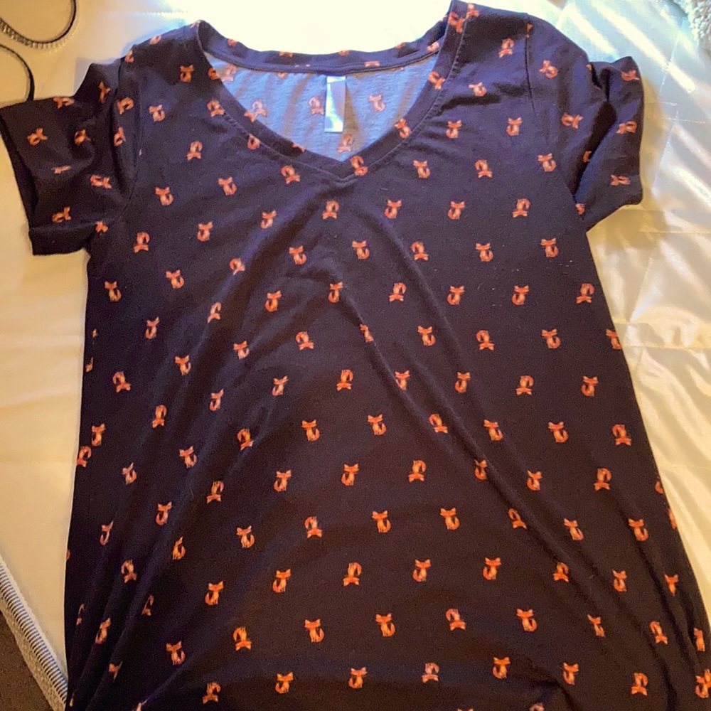LuLaRoe fox shirt